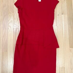 love...ady Chic Red Midi Dress